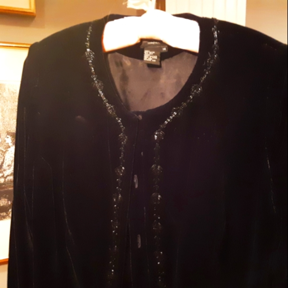 The J Peterman Company velvet Jacket